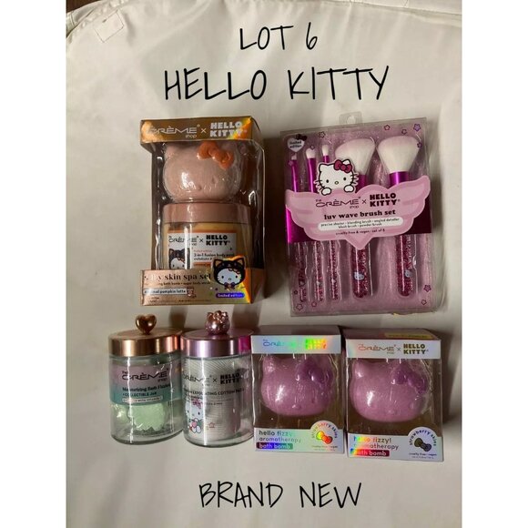 The Crème Shop X Hello Kitty Spa Bath Set Bundle - Picture 1 of 8